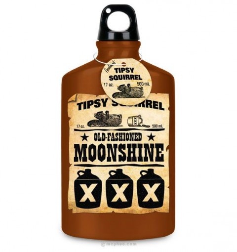 Botella rústica Moonshine
